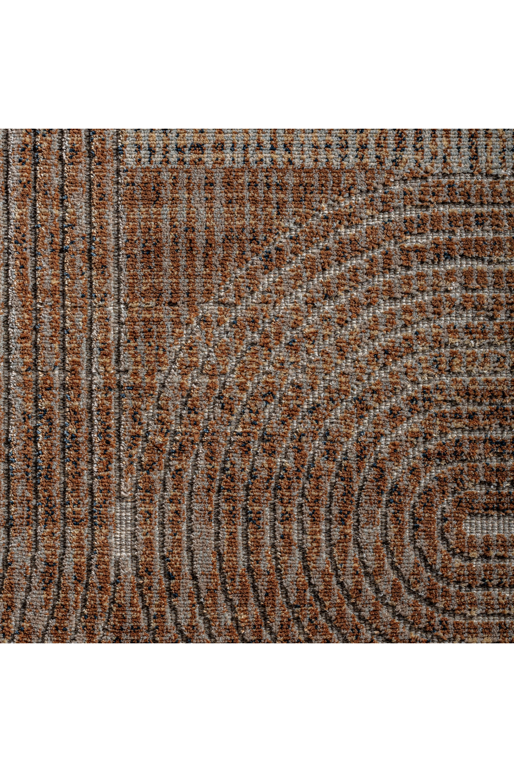 Brown Viscose Patterned Rug 11' x 8' | Vical Home Chaniya | Oroatrade.com