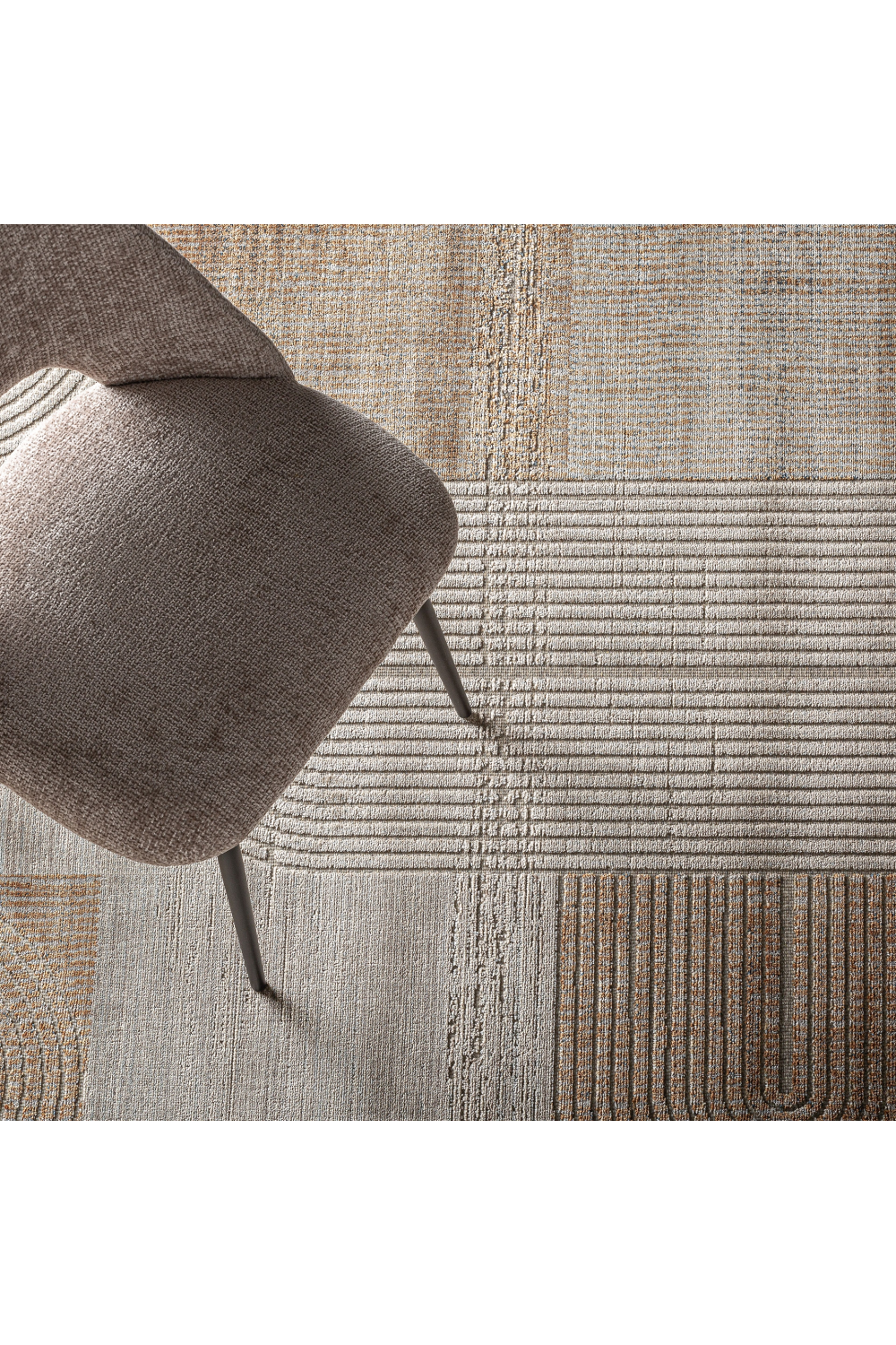 Brown Viscose Patterned Rug 11' x 8' | Vical Home Chaniya | Oroa.com