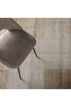 Brown Viscose Patterned Rug 11' x 8' | Vical Home Chaniya | Oroa.com