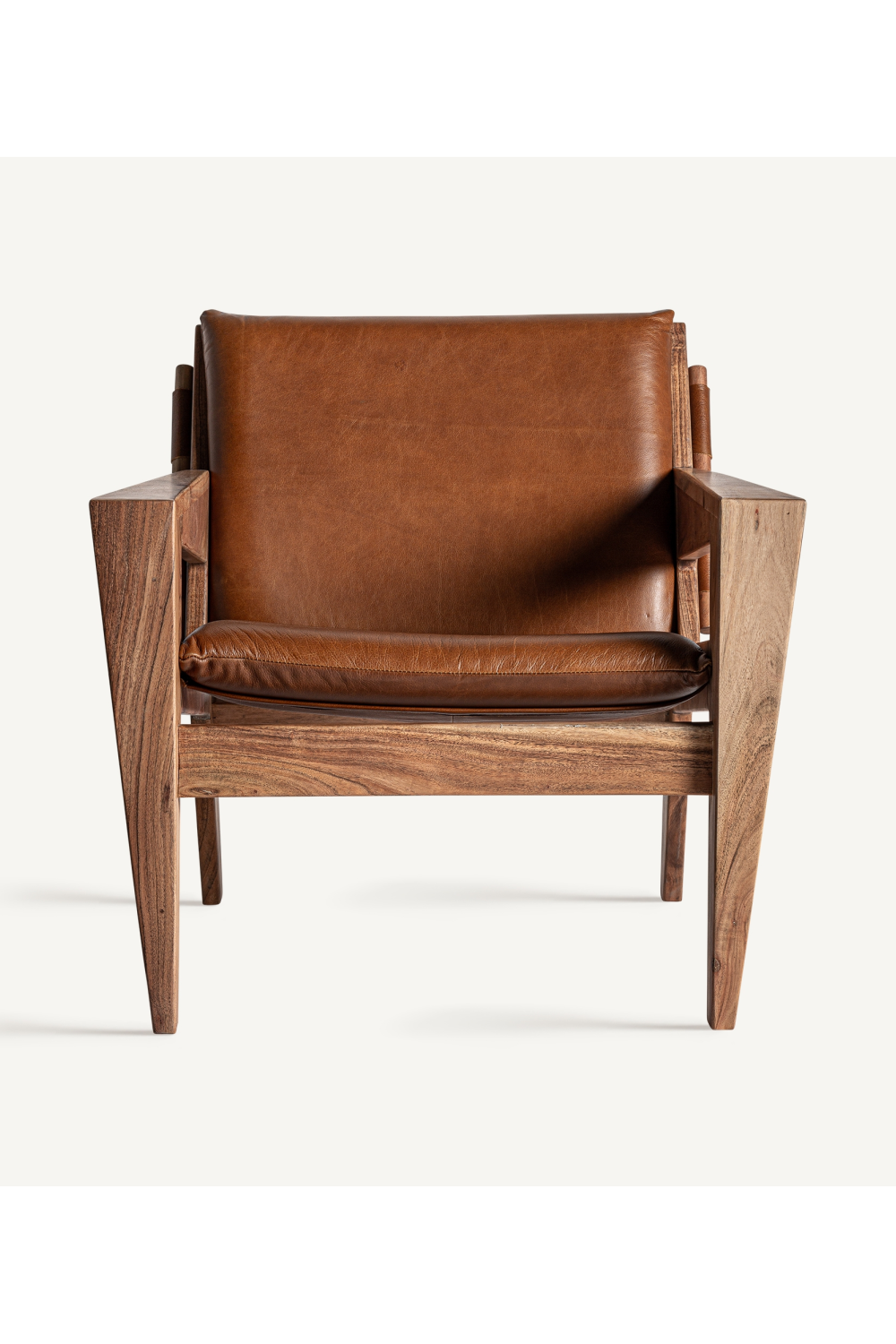 Acacia Framed Leather Armchair | Vical Home Melle | Oroa.com