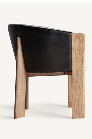 Leather Back Curve Dining Chair | Vical Home Nara | Oroa.com