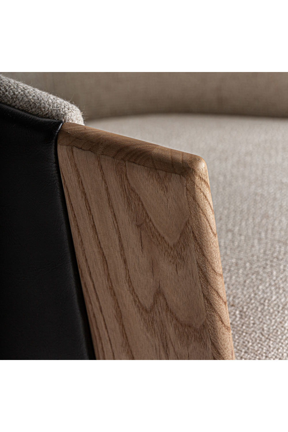 Leather Back Curve Accent Chair | Vical Home Nara | Oroa.com