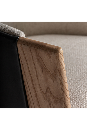 Leather Back Curve Dining Chair | Vical Home Nara | Oroa.com