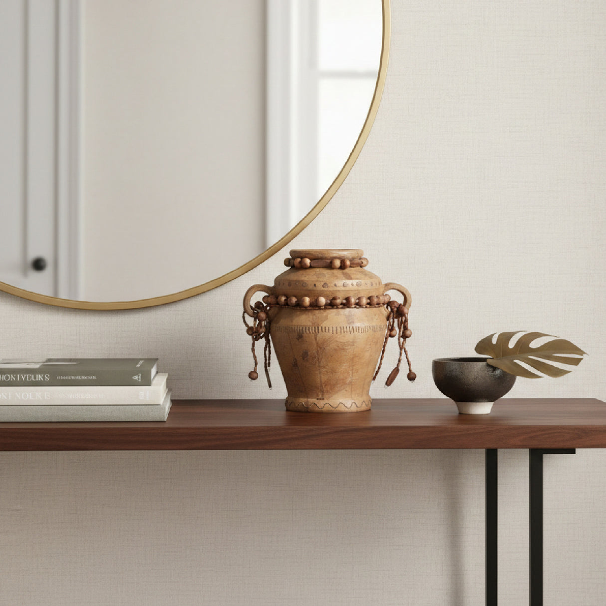 Brown Terracotta Amphora Vase | Vical Home Adib