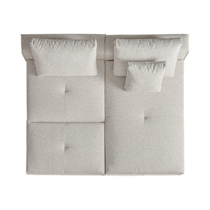   Cream Fabric Modular Sofa | Oroa.com