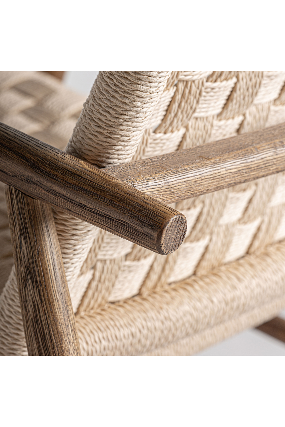 Woven Rope Boho Accent Chair | Vical Home Larreule | Oroa.com