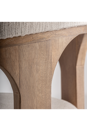 Mango Wood Curved Armchair | Vical Home Racoud | Oroa.com