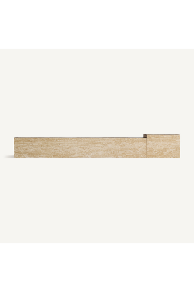 Beige Travertine Media Unit | Vical Home Thiennes | Oroa.com