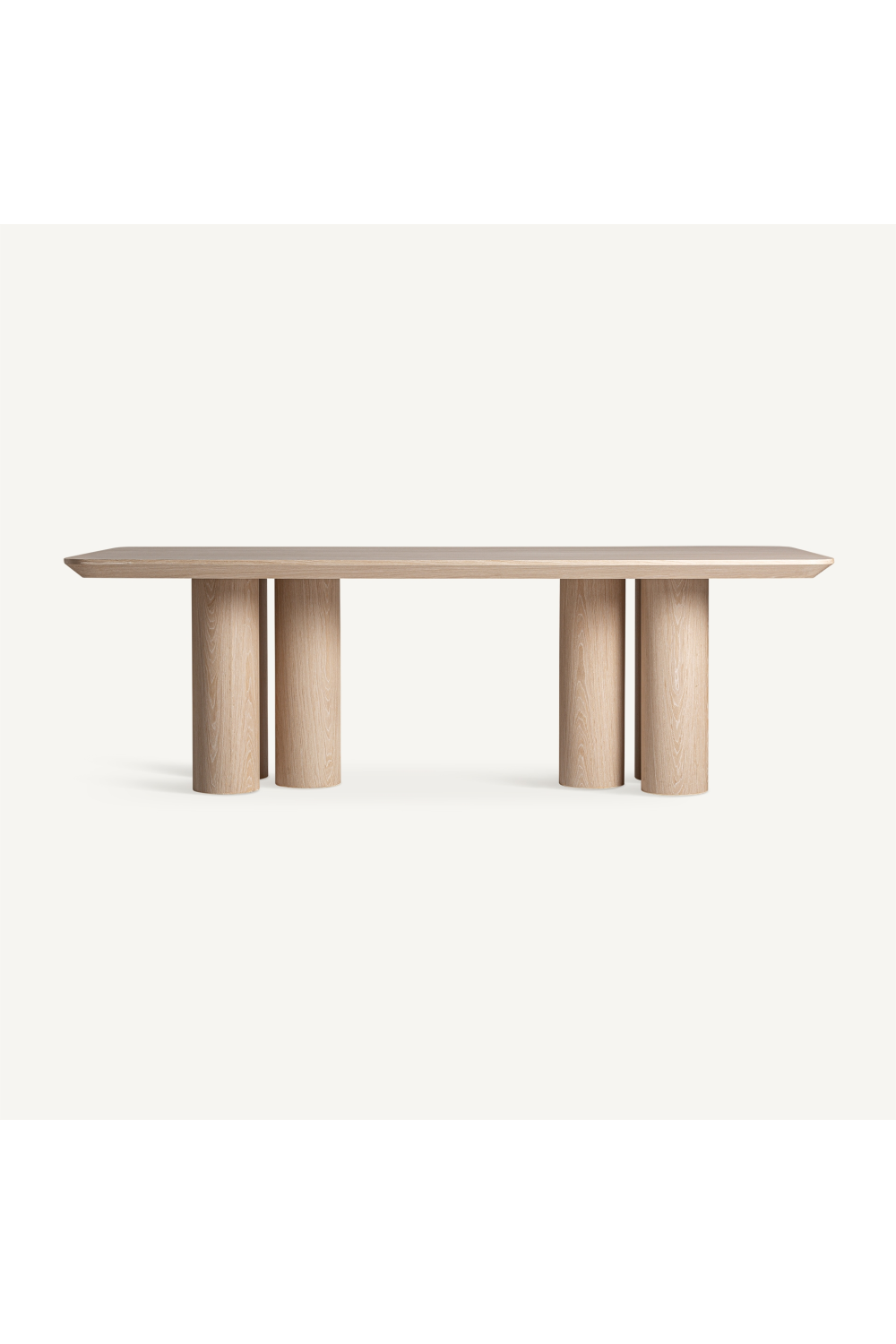 Beige Oak Rectangular Dining Table | Vical Home Prayssac | Oroa.com