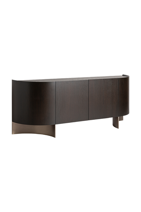   Brown Oak Art Deco Sideboard | Oroa.com