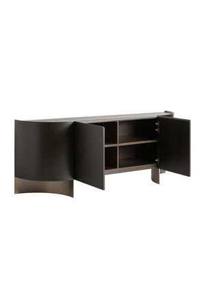   Brown Oak Art Deco Sideboard | Oroa.com
