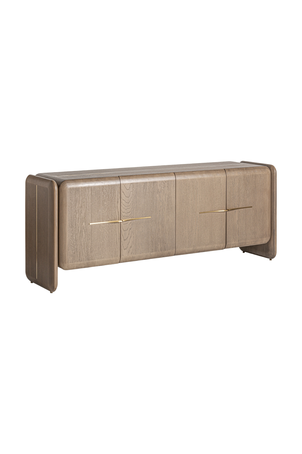 Brown Oak 4-Door Sideboard | Vical Home Ussel | Oroa.com