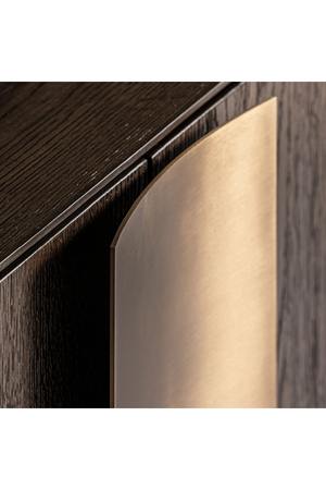   Brown Oak 4-Door Sideboard | Oroa.com