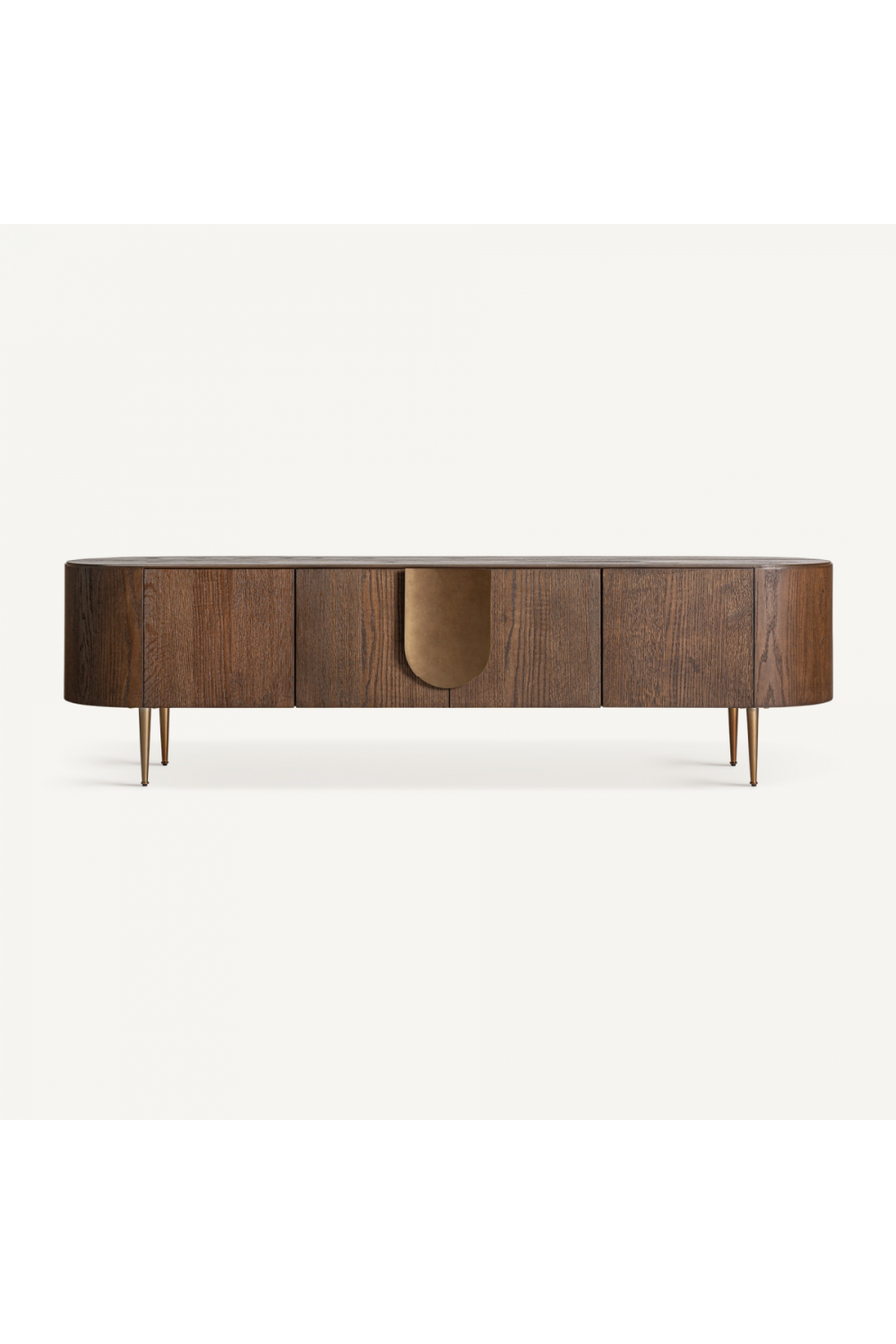   Brown Oak 2-Door Media Unit | Oroa.com