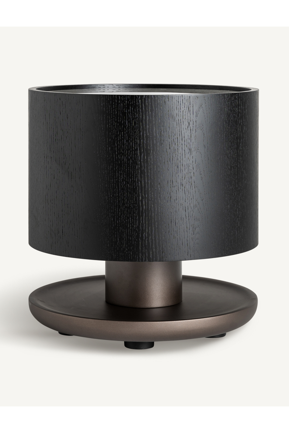 Black Oak Art Deco Side Table | Vical Home Breil | Oroa.com