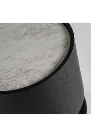 Black Oak Art Deco Side Table | Vical Home Breil | Oroa.com