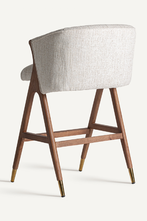 Beige Curved Bar Stool | Vical Home Douze | Oroa.com