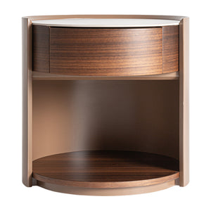  Round 1-Drawer Bedside Table | Oroa.com