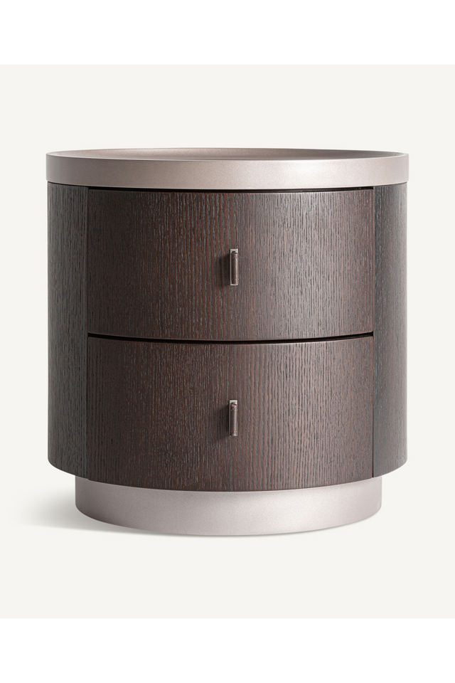 Round 2-Drawer Nightstand | Vical Home Dietkon | Oroa.com