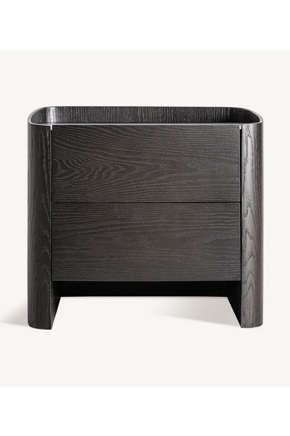 Black 2-Drawer Nightstand | Vical Home Wolfach | Oroa.com