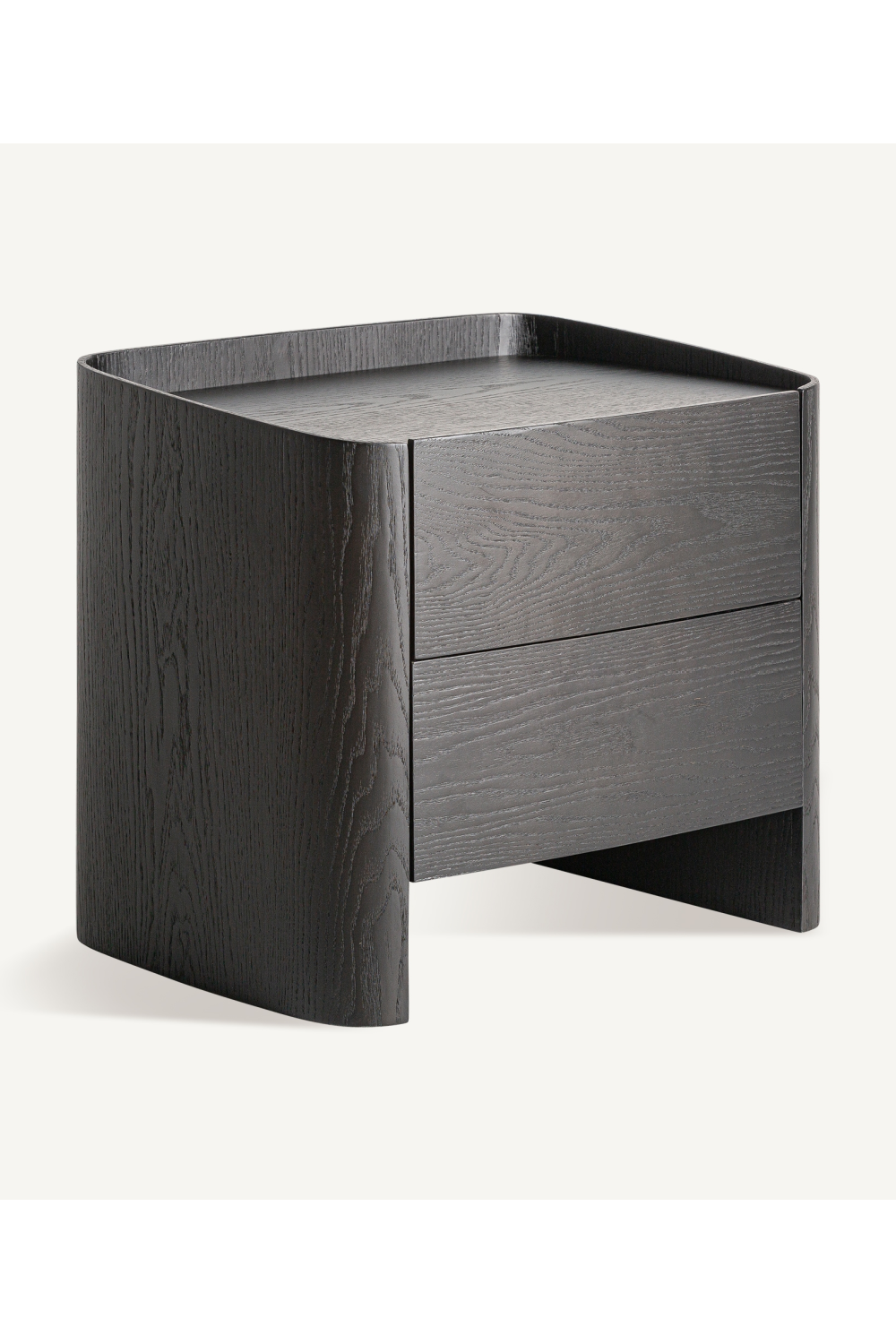 Black 2-Drawer Nightstand | Vical Home Wolfach | Oroa.com