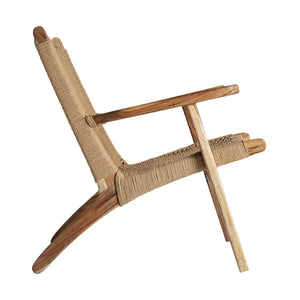 Teak Framed Fiber Lounge Chair | Vical Home Vaduz