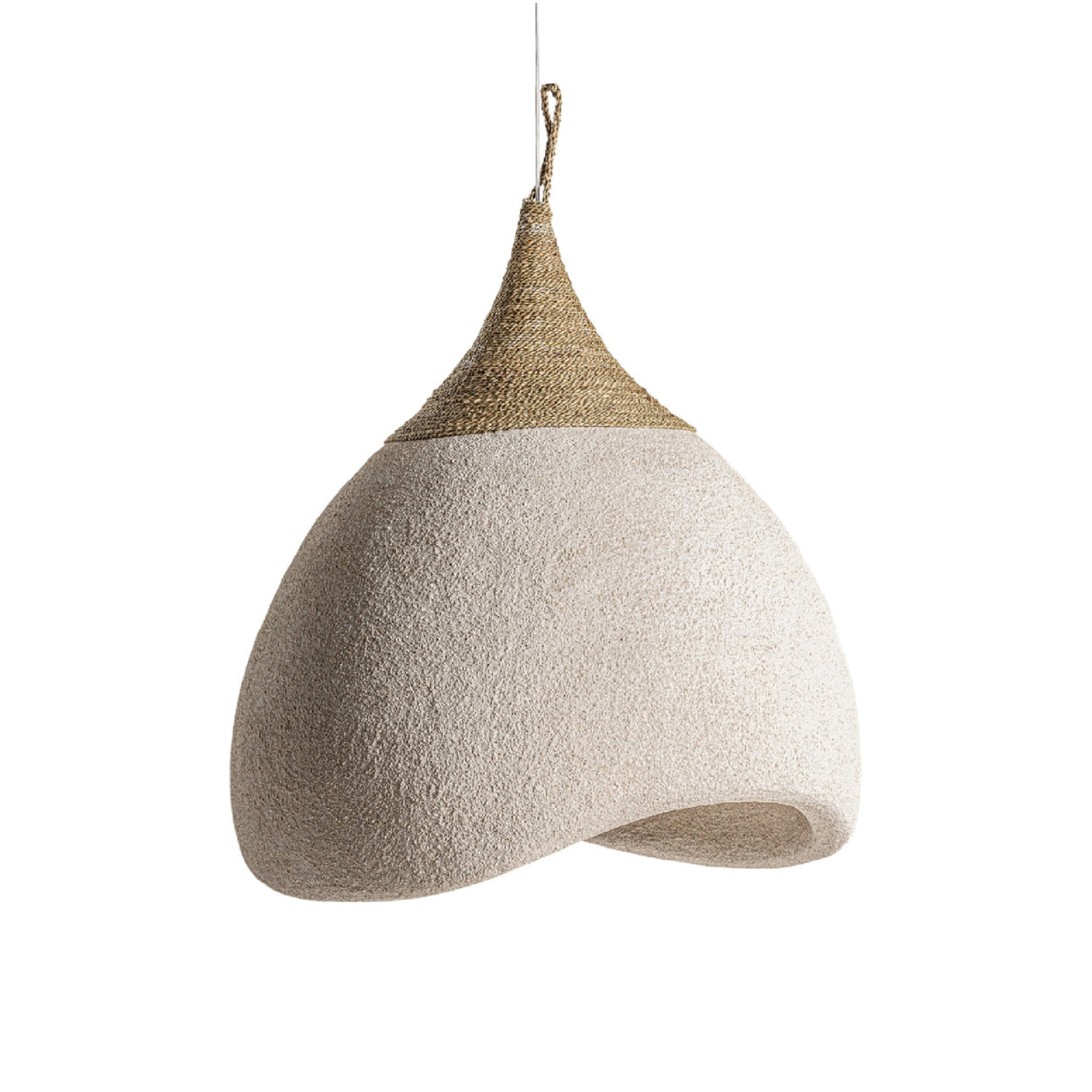   Cream Curved Pendant Lamp | Oroa.com