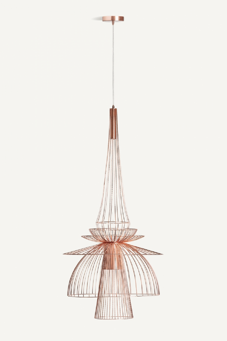 Copper Art Deco Chandelier | Vical Home | Oroa.com
