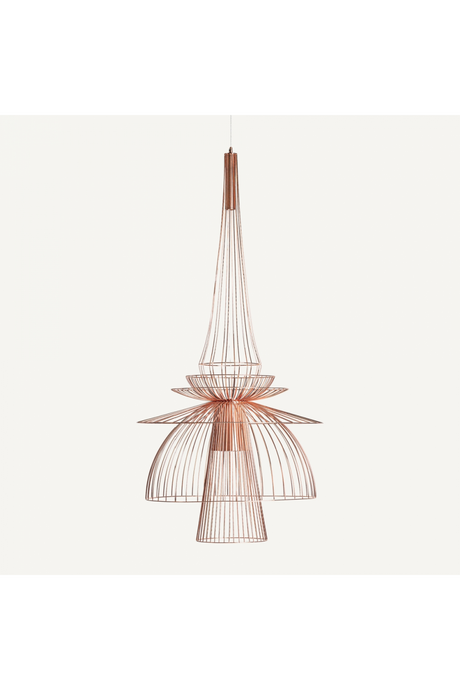 Copper Art Deco Chandelier | Vical Home | Oroa.com