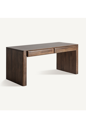   Mango Wood 2-Drawer Desk | Oroa.com