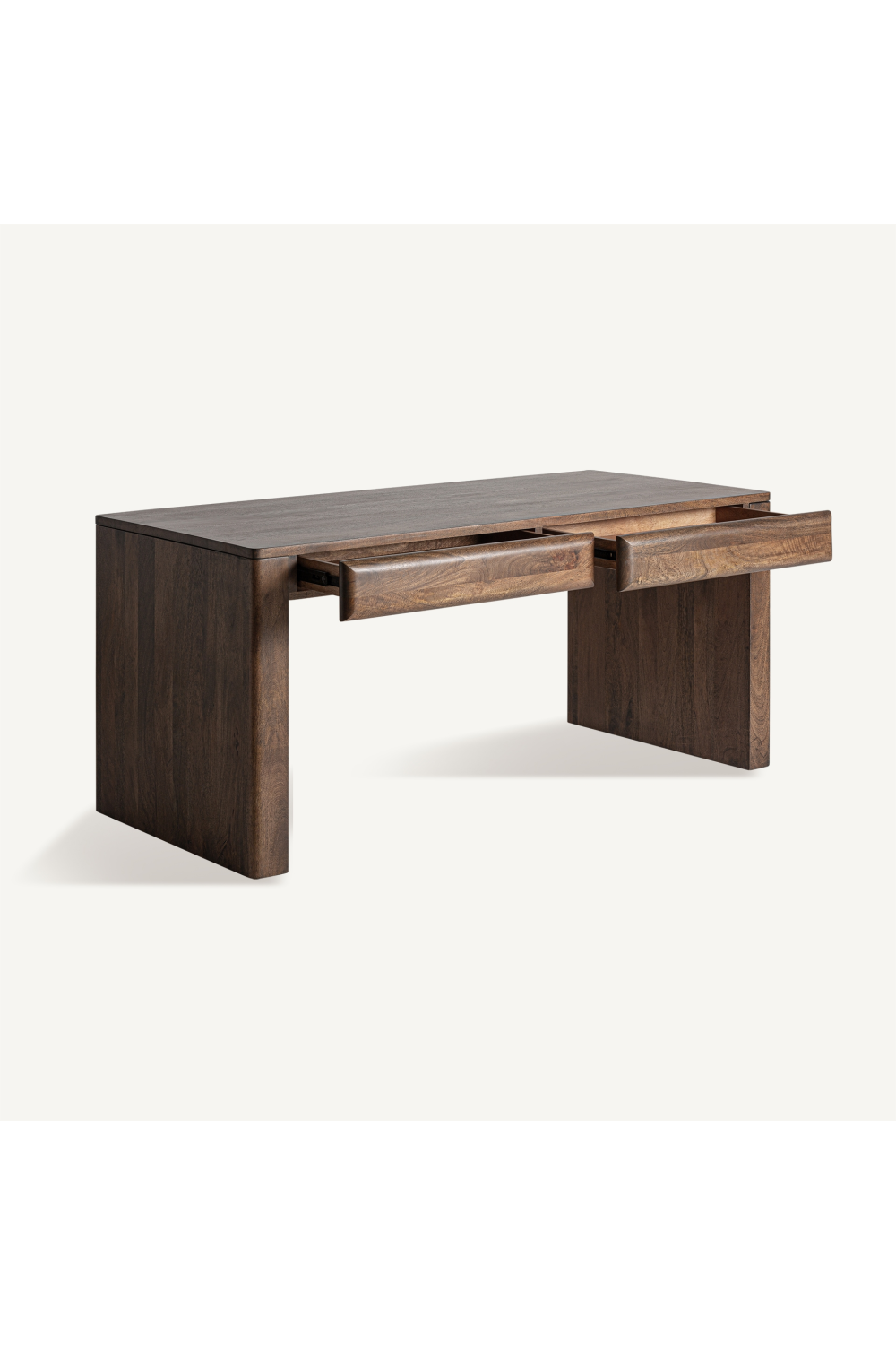   Mango Wood 2-Drawer Desk | Oroa.com