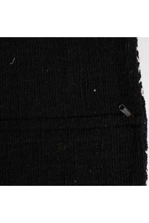 Black Cotton Printed Cushion | Vical Home Cleoa | Oroa.com