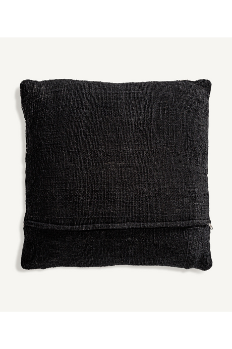 Black Cotton Printed Cushion | Vical Home Cleoa | Oroa.com