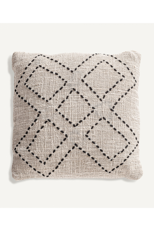 Geometric Patterned Cotton Cushion | Vical Home Clancy | Oroa.com