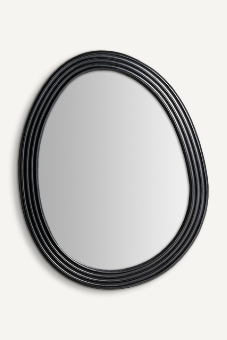 Black Organic-Shaped Mirror | Vical Home | Oroa.com