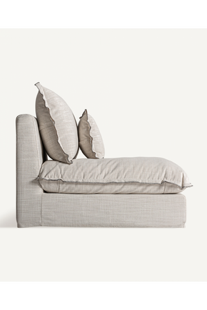 Off White Flanged Central Sofa | Vical Home Bief | Oroa.com