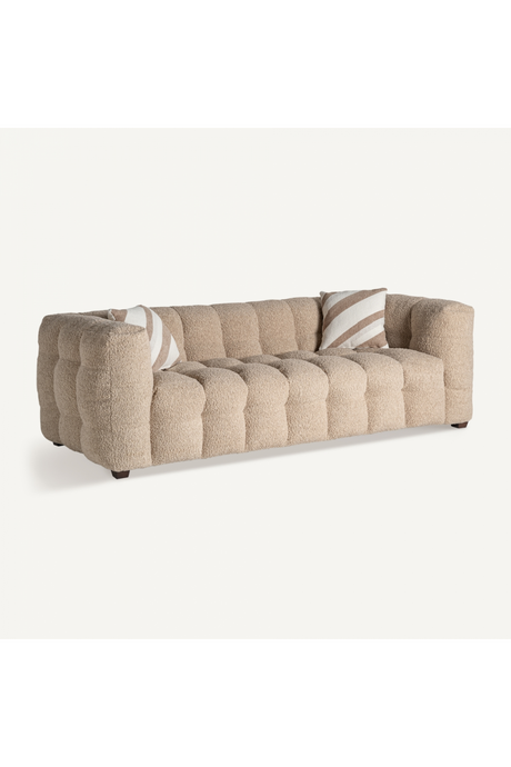 Brown Channel-Tufted Sofa | Vical Home Maurs | Oroa.com