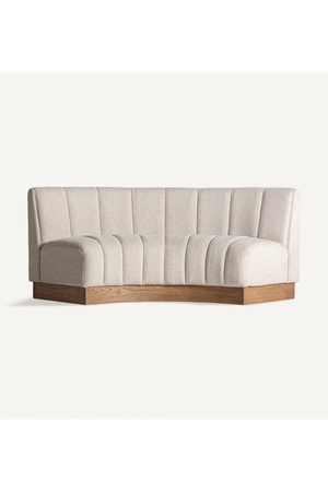  Beige Channeled Central Sofa | Oroa.com
