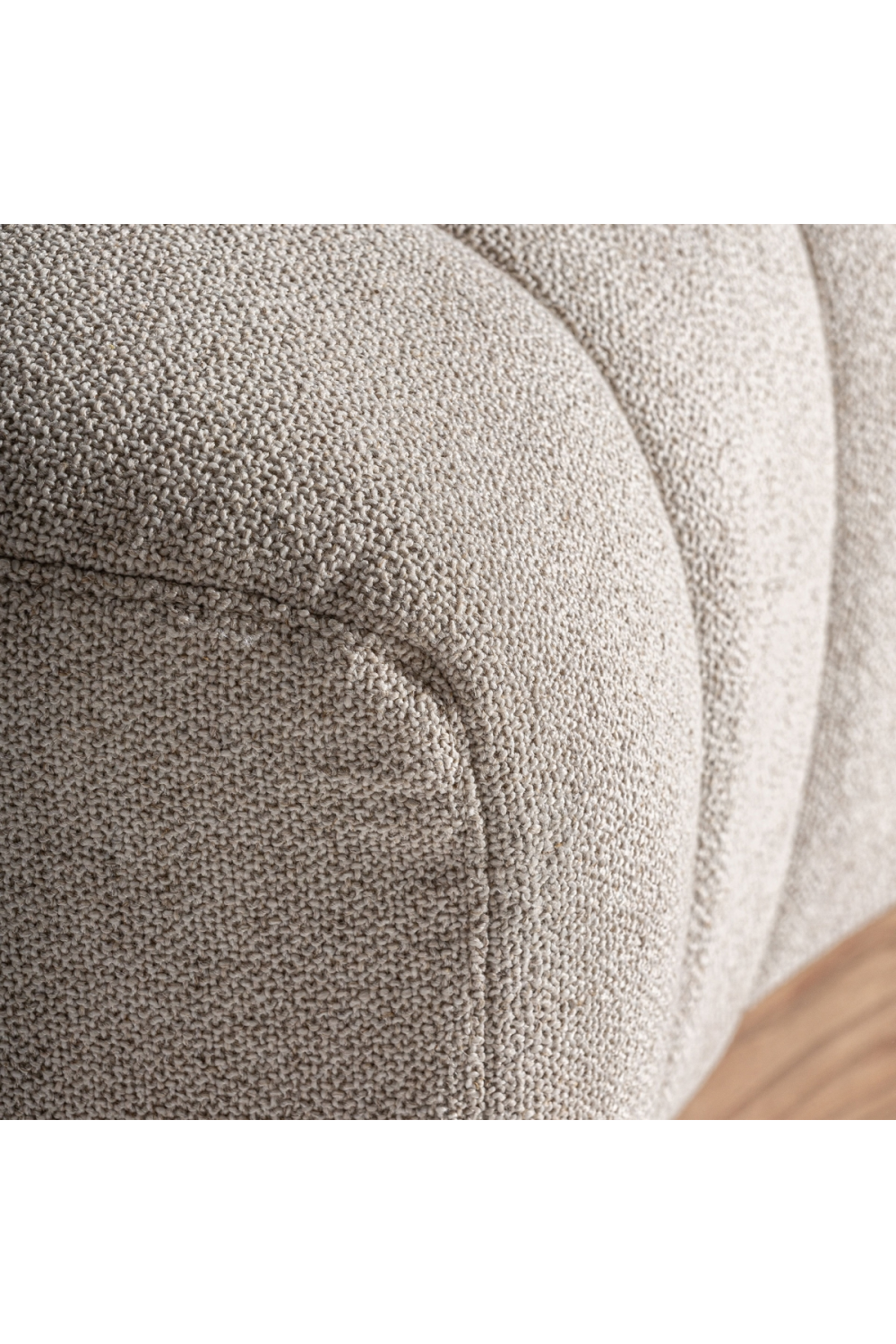   Beige Channeled Central Sofa | Oroa.com