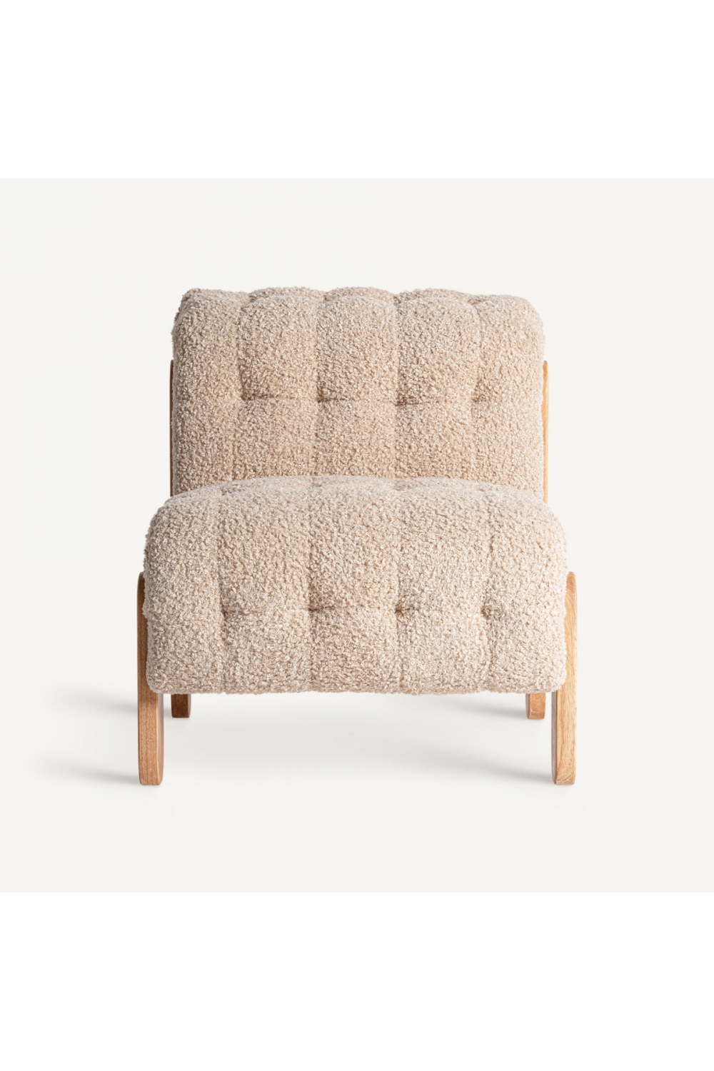 Beige Tufted Lounge Chair | Vical Home Neyprat | Oroa.com