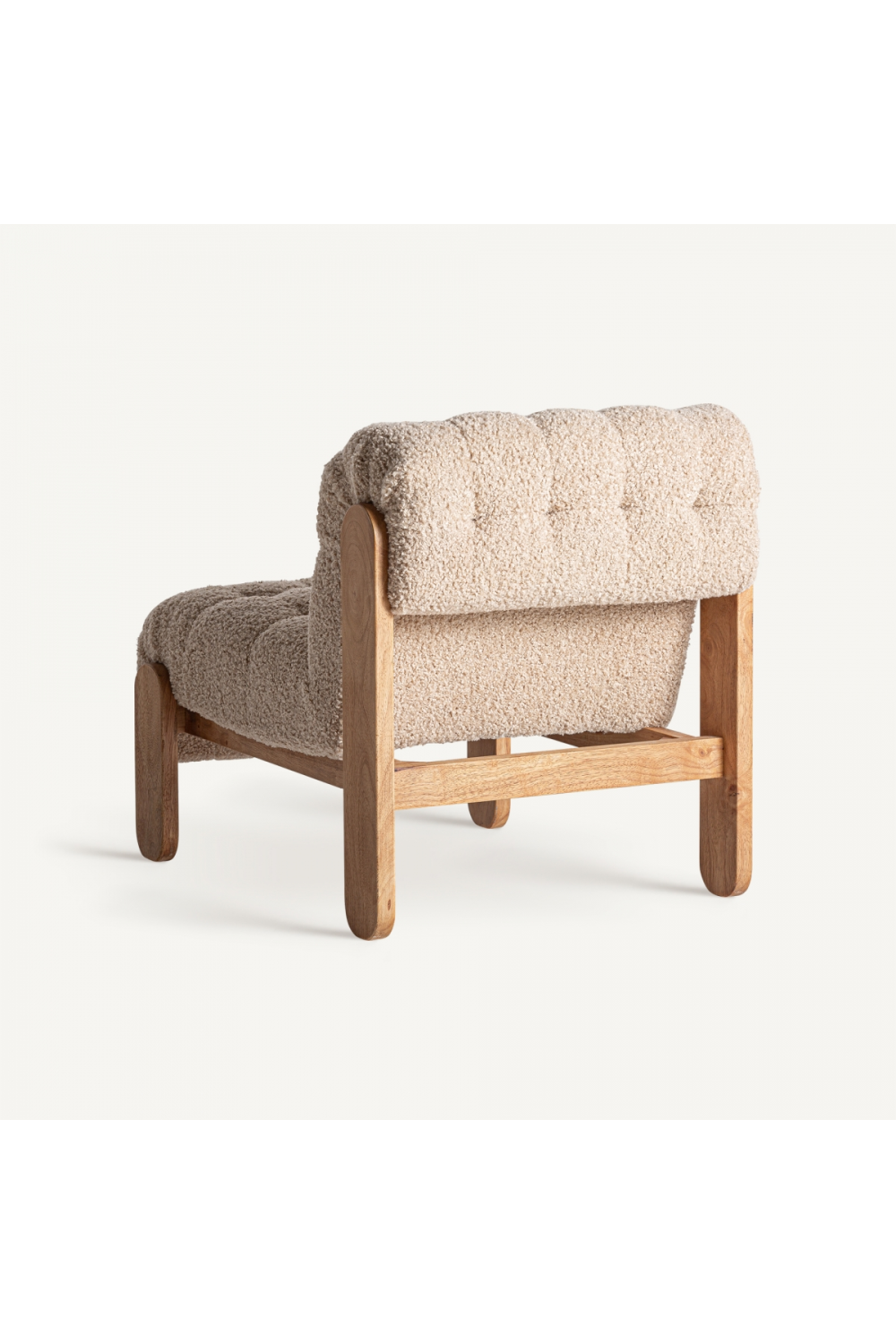 Beige Tufted Lounge Chair | Vical Home Neyprat | Oroa.com