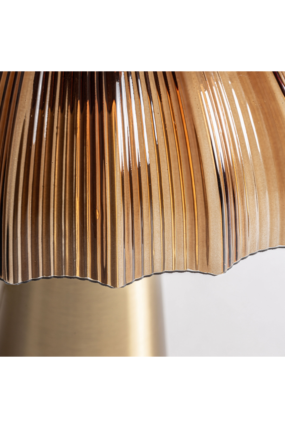 Reeded Brown Glass Table Lamp | Vical Home | Oroa.com