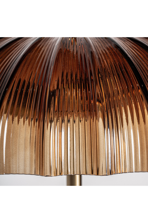 Reeded Brown Glass Floor Lamp | Vical Home | Oroa.com