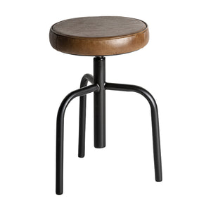  Brown Leather Seat Counter Stool | Oroa.com