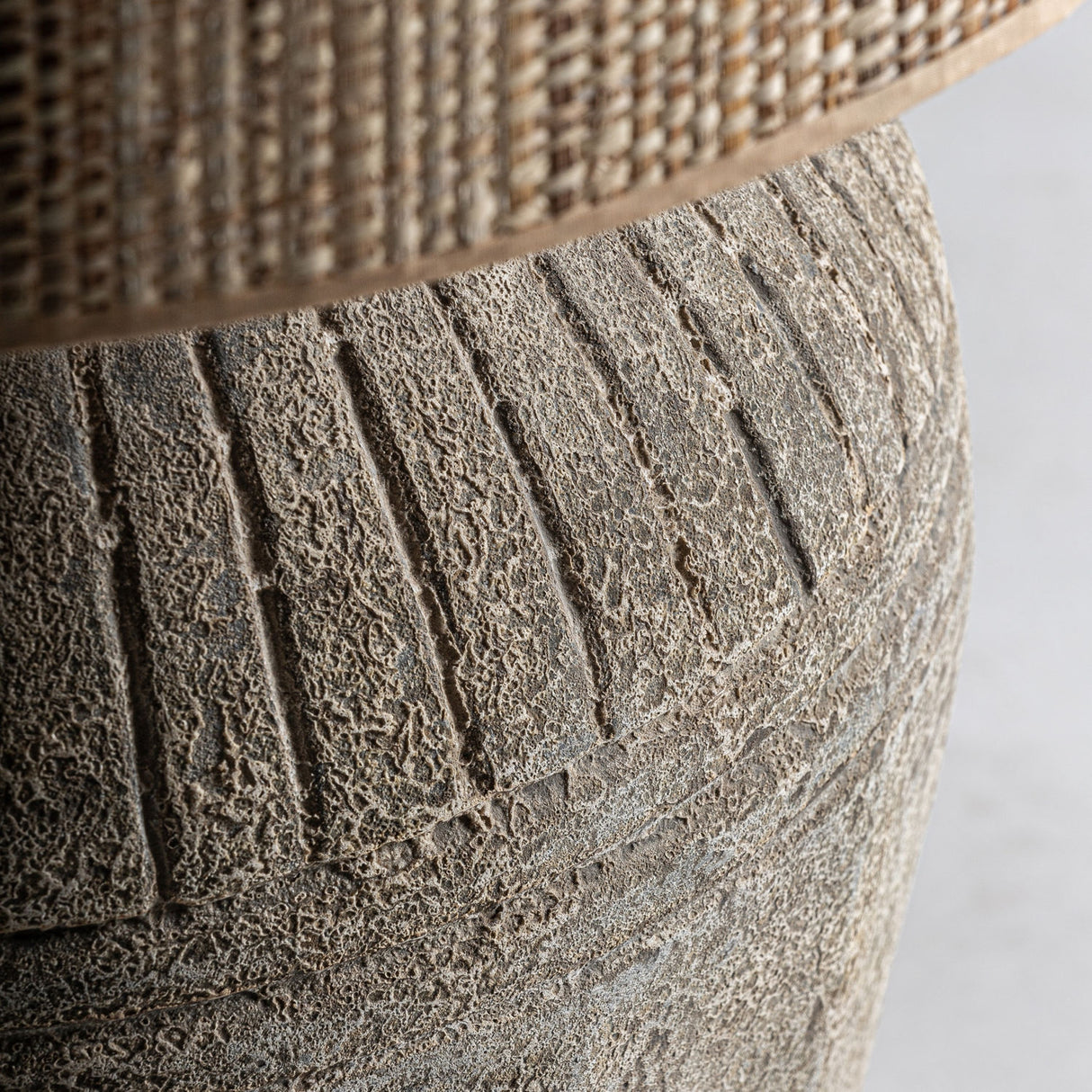   Aged Gray Ceramic Table Lamp | Oroa.com