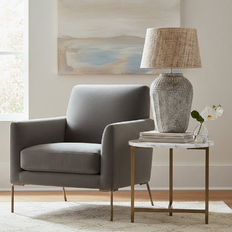 Aged Gray Ceramic Table Lamp | Vical Home