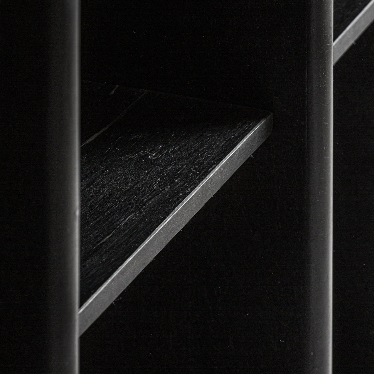   Modern European furniture - Black Mango Wood Shelf S - www.oroa.com | Oroa.com
