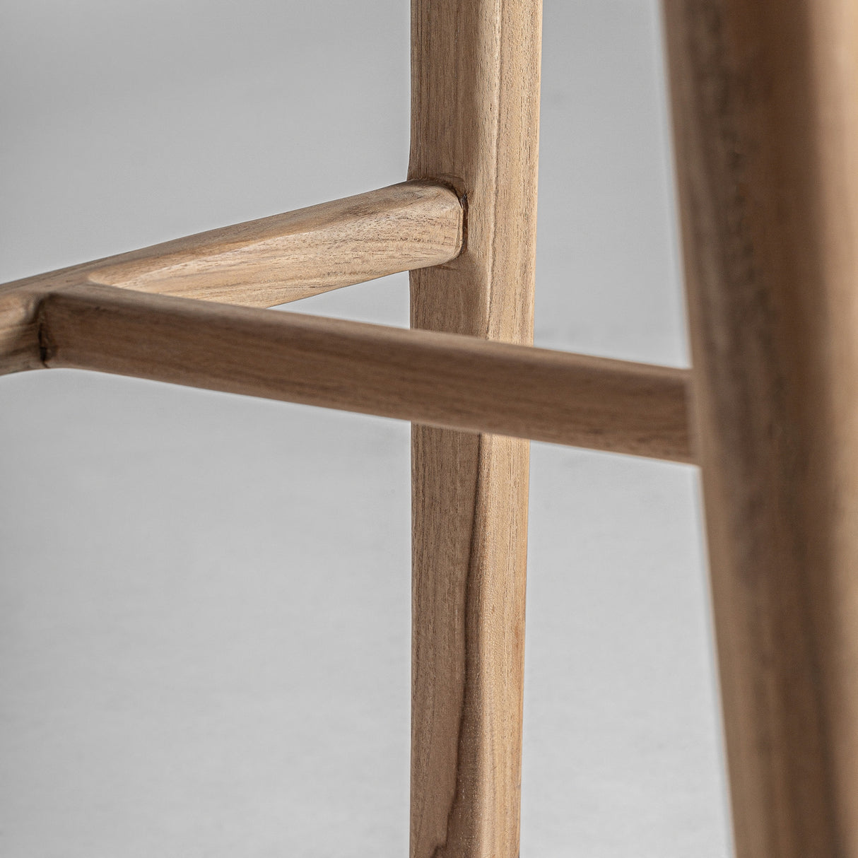   Modern European furniture - Brown Teak Counter Stool - www.oroa.com | Oroa.com