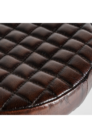 Brown Leather Vintage Stool | Vical Home Ripley | Oroa.com