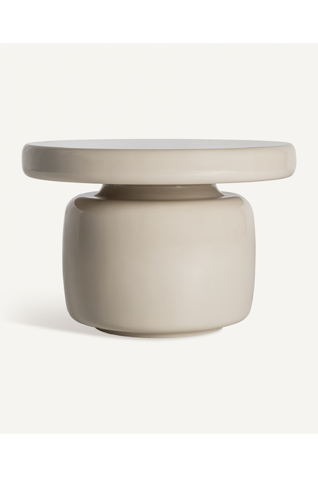   White Fiber Glass Side Table | Oroa.com